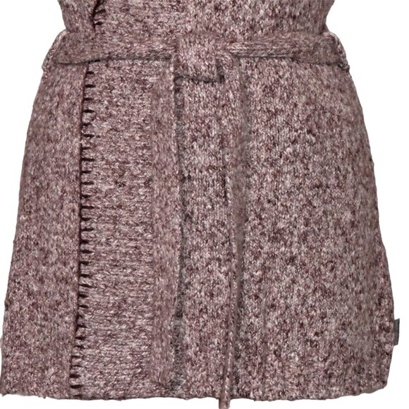 Woolrich Women's Hazelberry Heather Long Knit Belted Tunic Vest Size XL - Picture 5 of 10